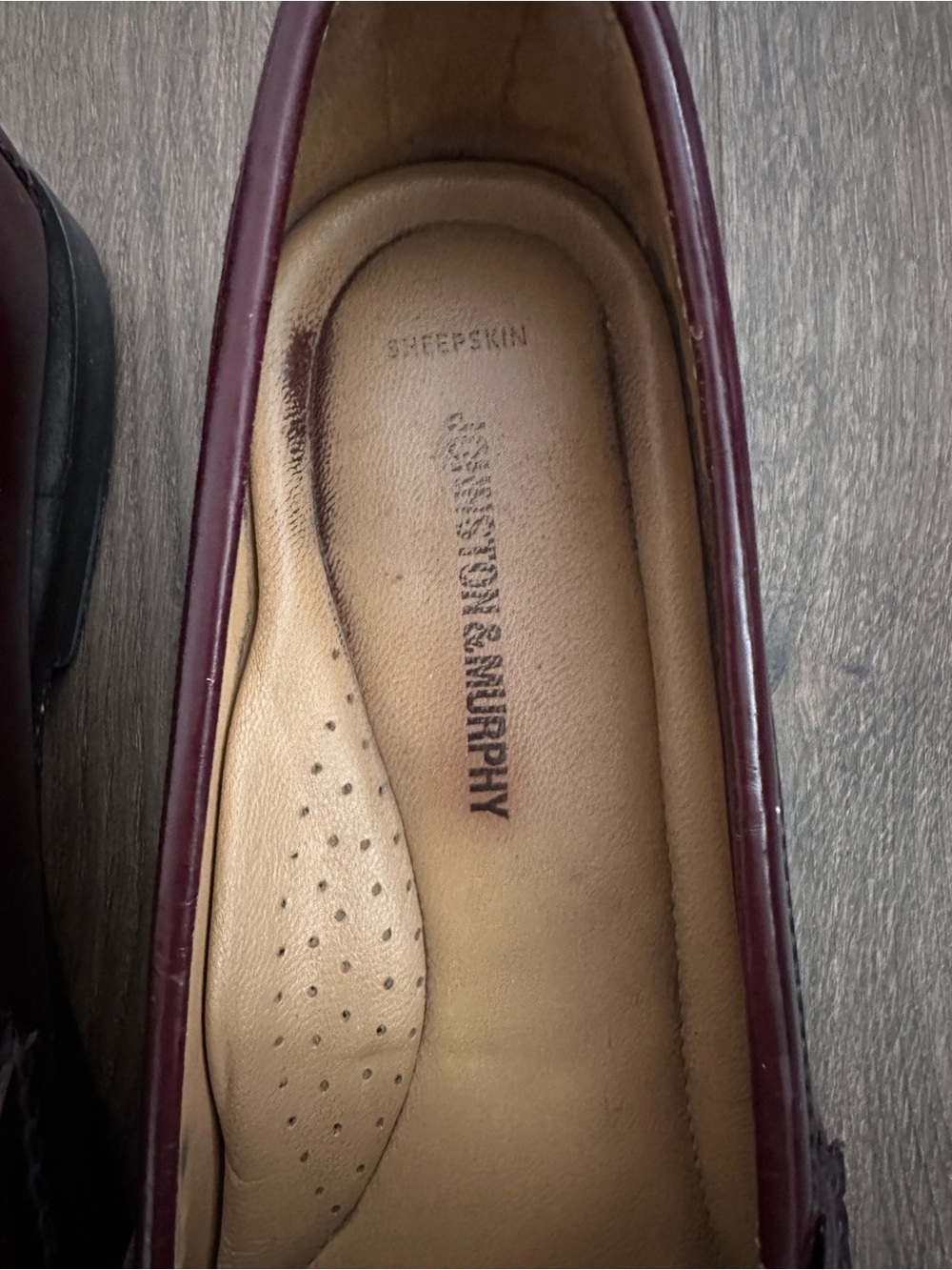 Johnston & Murphy Men’s Burgundy Leather Tassel Loafers - Picture 7 of 10